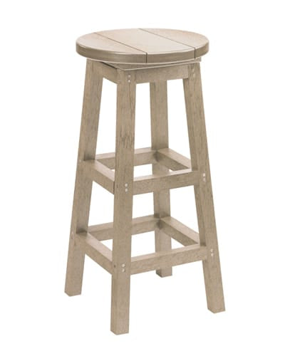 CRP Outdoor Living > Patio Furniture > Resin Beige CRP Swivel Bar Stool