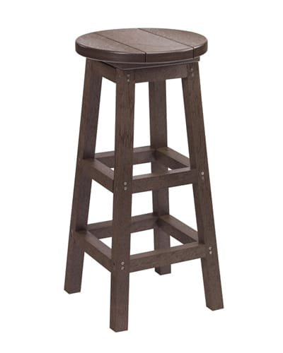 CRP Outdoor Living > Patio Furniture > Resin Chocolate CRP Swivel Bar Stool