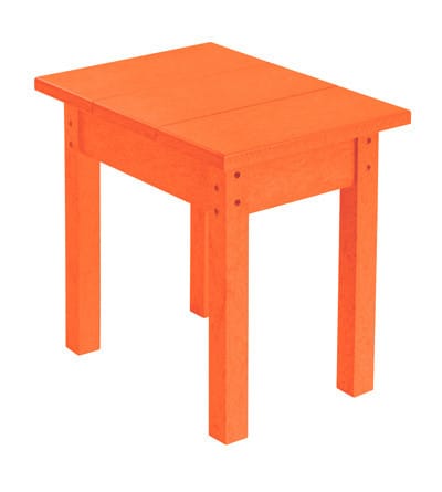 CRP Outdoor Living > Patio Furniture > Resin Orange C.R. Plastic Products  SMALL RECTANGULAR TABLE
