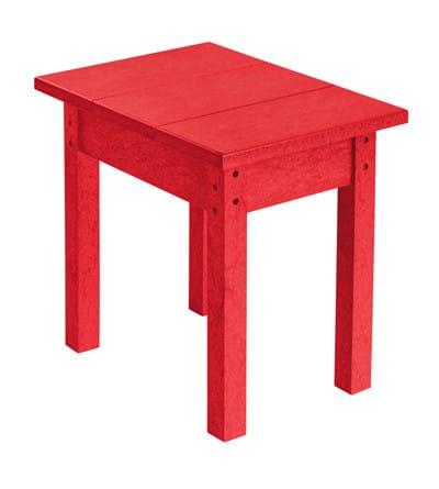 CRP Outdoor Living > Patio Furniture > Resin Red C.R. Plastic Products  SMALL RECTANGULAR TABLE