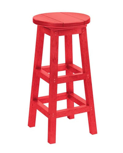 CRP Outdoor Living > Patio Furniture > Resin Red CRP Bar Stool