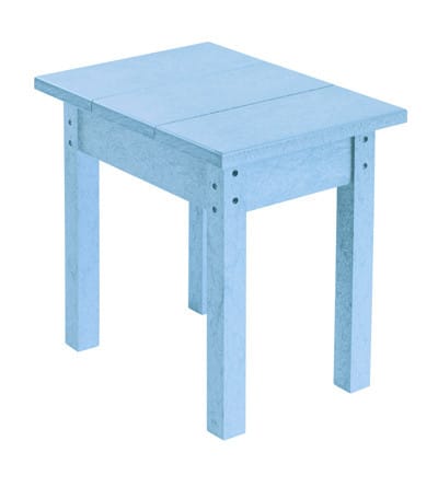 CRP Outdoor Living > Patio Furniture > Resin Sky Blue C.R. Plastic Products  SMALL RECTANGULAR TABLE