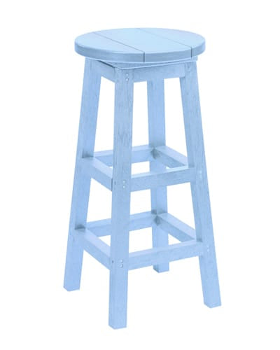 CRP Outdoor Living > Patio Furniture > Resin Sky Blue CRP Bar Stool