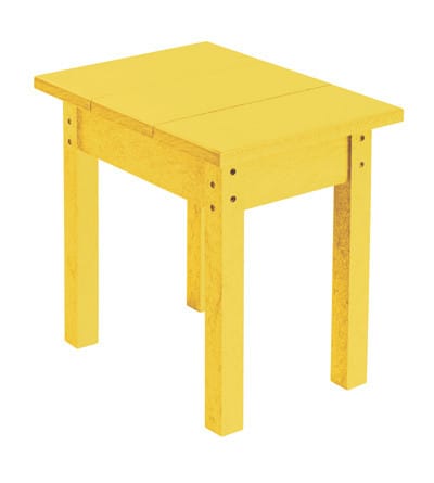 CRP Outdoor Living > Patio Furniture > Resin Yellow C.R. Plastic Products  SMALL RECTANGULAR TABLE