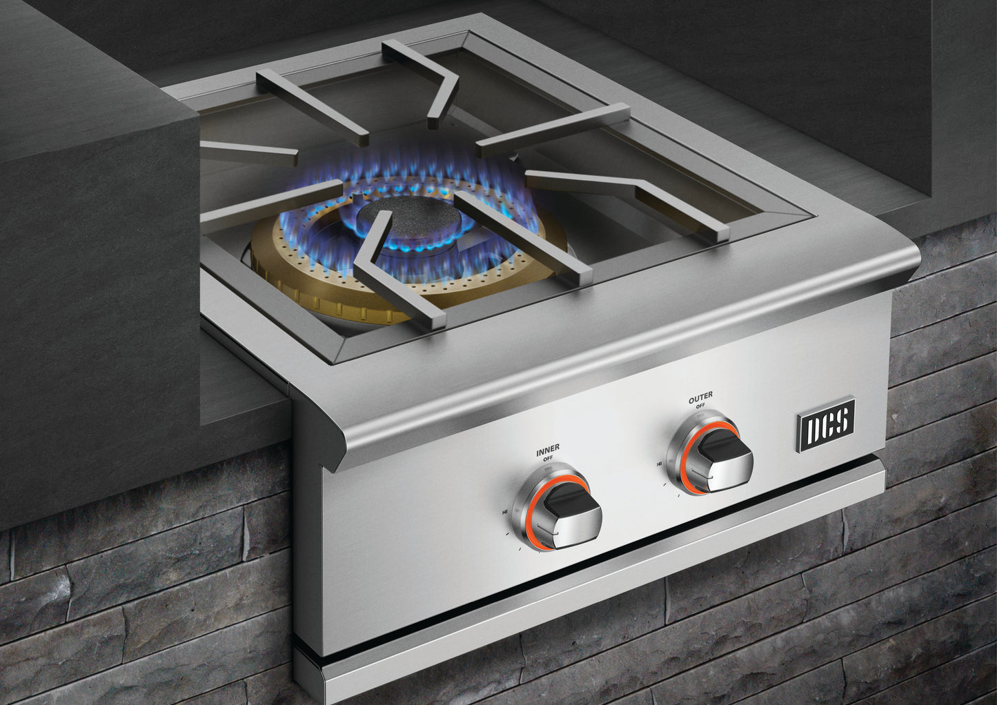 DCS Outdoor Cooking > Outdoor Kitchens > Built In > Accessory Components DCS Series 9 24" Power Burner - Natural Gas