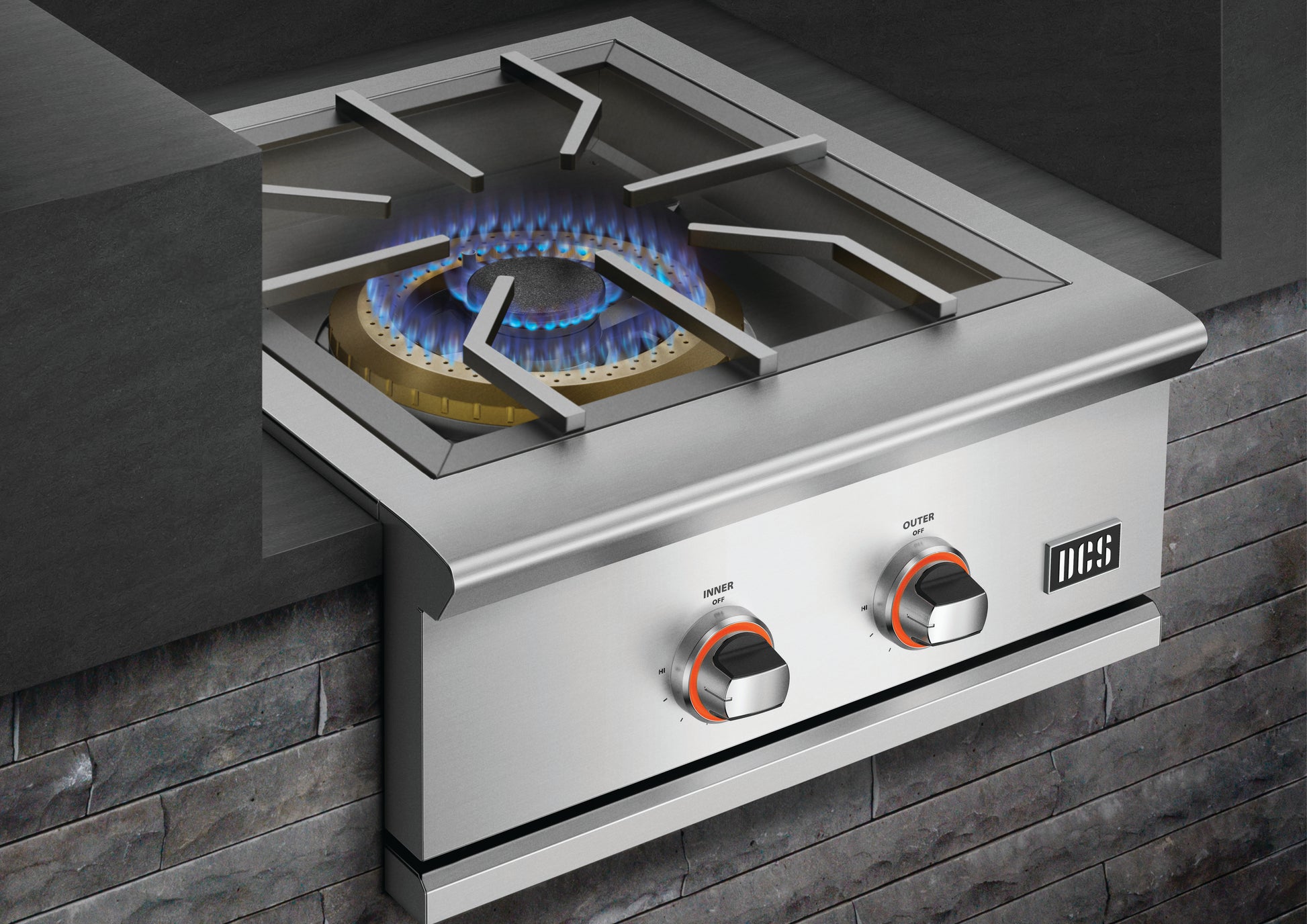 DCS Outdoor Cooking > Outdoor Kitchens > Built In > Accessory Components DCS Series 9 24" Power Burner - Natural Gas