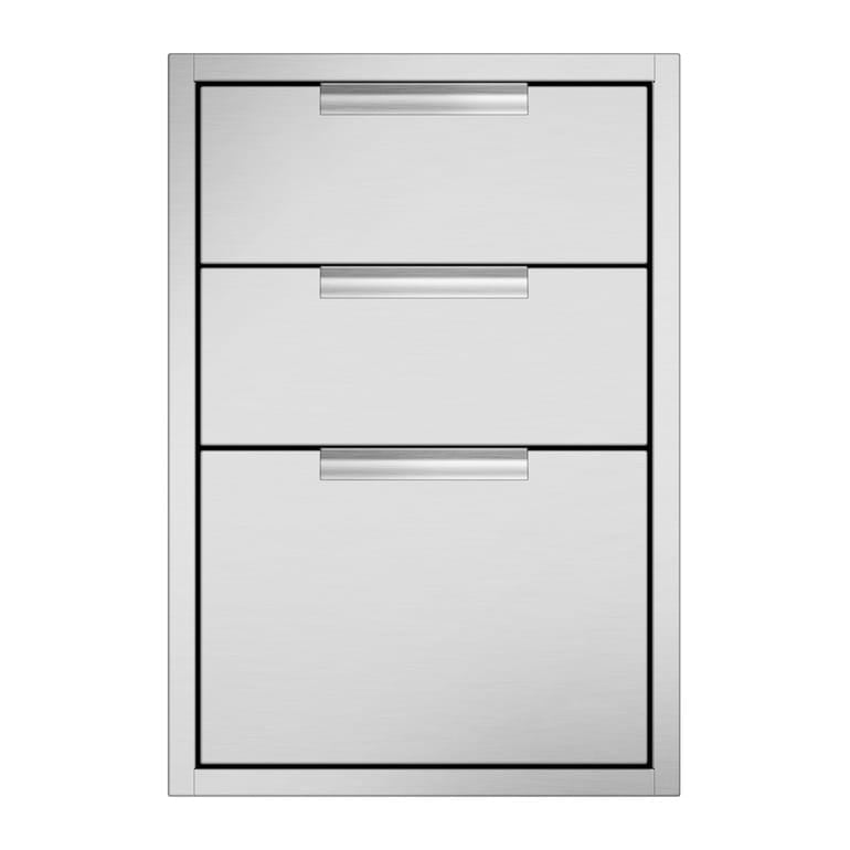 DCS Outdoor Cooking > Outdoor Kitchens > Built In > Storage Components > Cabinets DCS Triple Tower Drawer
