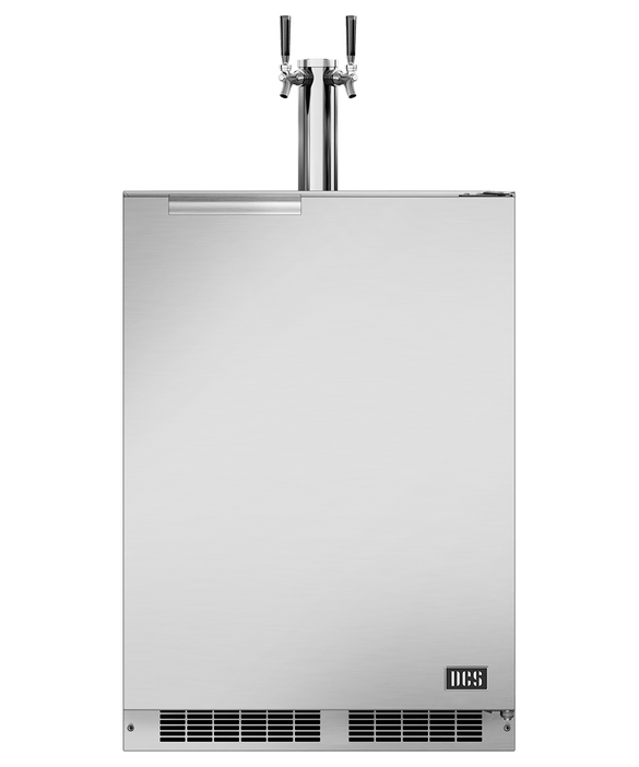 DCS Outdoor Cooking > Outdoor Kitchens > Refrigeration DCS 24" Outdoor Beer Dispenser - Dual Tap - Right Door Hinge
