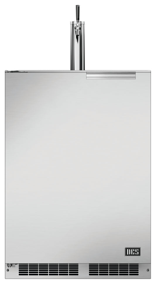 DCS Outdoor Cooking > Outdoor Kitchens > Refrigeration DCS 24" Outdoor Beer Dispenser - Single Tap - Left Door Hinge