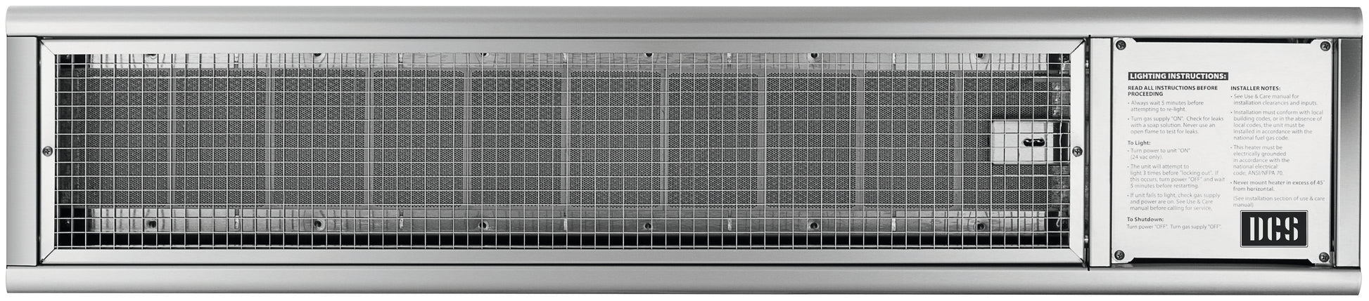 DCS Outdoor Living > Heating > Patio Heaters > Mountable DCS Built In Patio Heater
