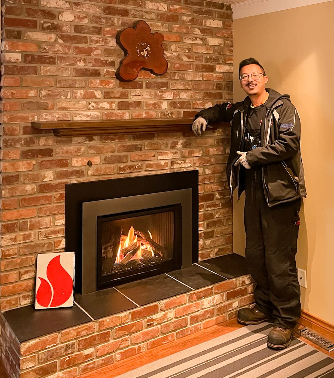 Fireplace Installer Tenzin, Apprentice Gas Fitter (Calgary, Alberta)