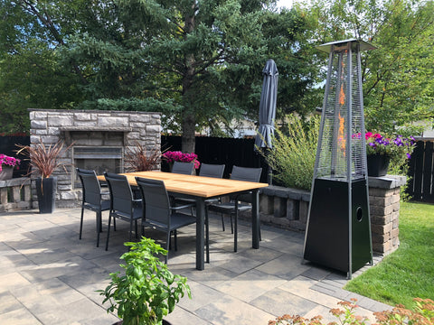 The Fontana Patio Heater is so warm it will transport you to hot Havana nights. Available in both propane and natural gas at five of Barbecues Galore's Canadian locations across Ontario and Alberta. Shop patio furniture and backyard essentials in Etobicoke, Oakville, Burlington and Calgary. 