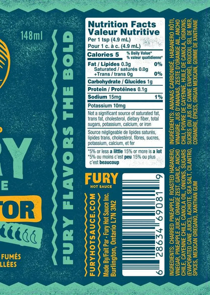 Fury Hot Sauce Barbecue Accessories > Food Prep > Sauces & Spices Fury Al Pastor Hot Sauce - 5 oz