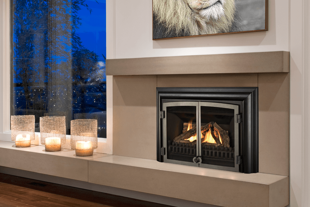 Natural Gas Fireplace in Calgary Alberta Home