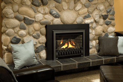Natural Gas Fireplace in Contemporary Toronto, Ontario Home