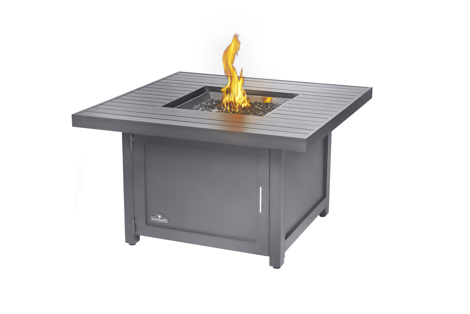 Napoleon Hampton Patio Flame Square Fire Table - Propane - Available in-store and online with Barbecues Galore. Shop for all your BBQ, patio, accessory and fire table needs. Located in Burlington, Oakville & Etobicoke, Ontario, as well as two locations in Calgary, Alberta.