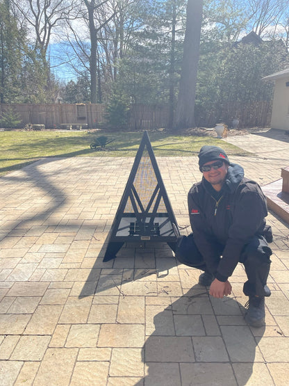 Iron Embers Outdoor Living > Firepits > Wood Firepits Iron Embers 4' Pyramid Fire Pit