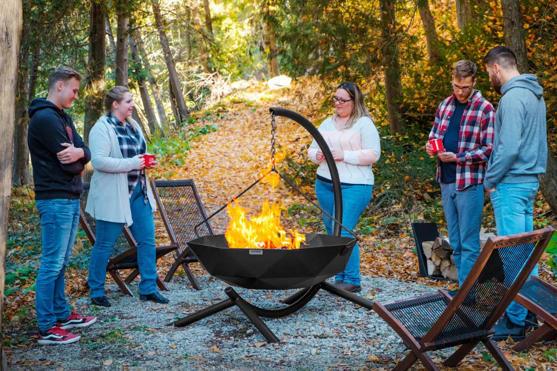 Iron Embers Outdoor Living > Firepits > Wood Firepits Iron Embers Pendant Hanging Bowl