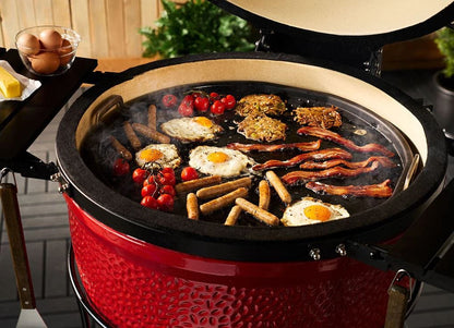 Kamado Joe Barbecue Accessories > Tools and Gadgets > Grill Toppers > Griddles Kamado Joe Half Moon Cast Iron Reversible Griddle for Classic Joe