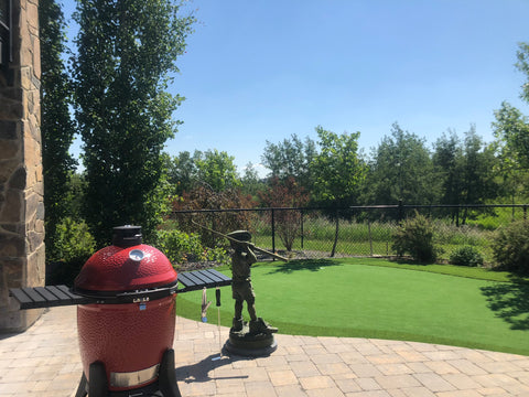 The Kamado Joe - Classic Joe III With Cart.  The perfect ceramic grill for summer time grilling. Available at Barbecues Galore: Burlington, Oakville, Etobicoke & Calgary