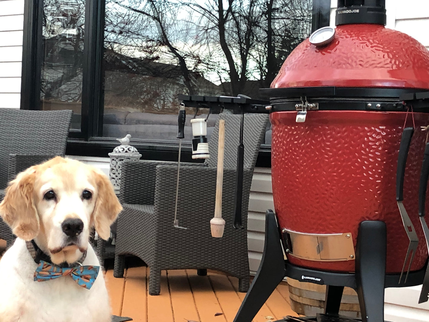 The Kamado Joe - Classic Joe III With Cart.  The perfect ceramic grill for summer time grilling. Available at Barbecues Galore: Burlington, Oakville, Etobicoke & Calgary