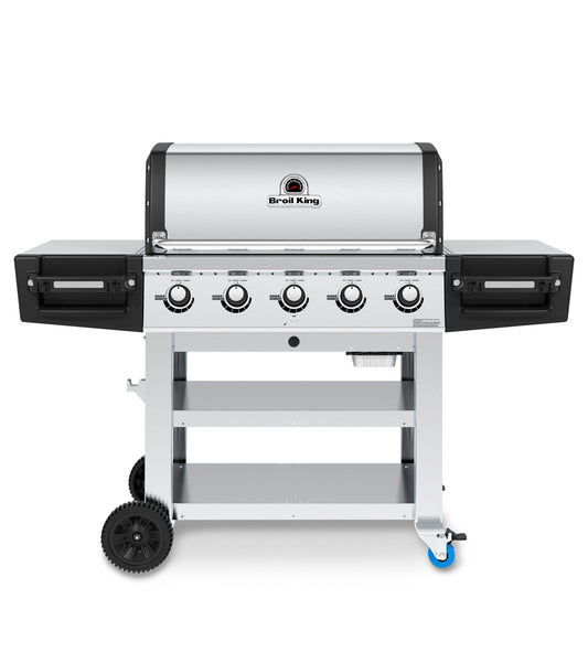 The Broil King Regal Commercial S520 - Natural Gas Grill.  Modern open cart design and great for summer grill-outs.  | Barbecues Galore: Burlington, Oakville, Etobicoke & Calgary