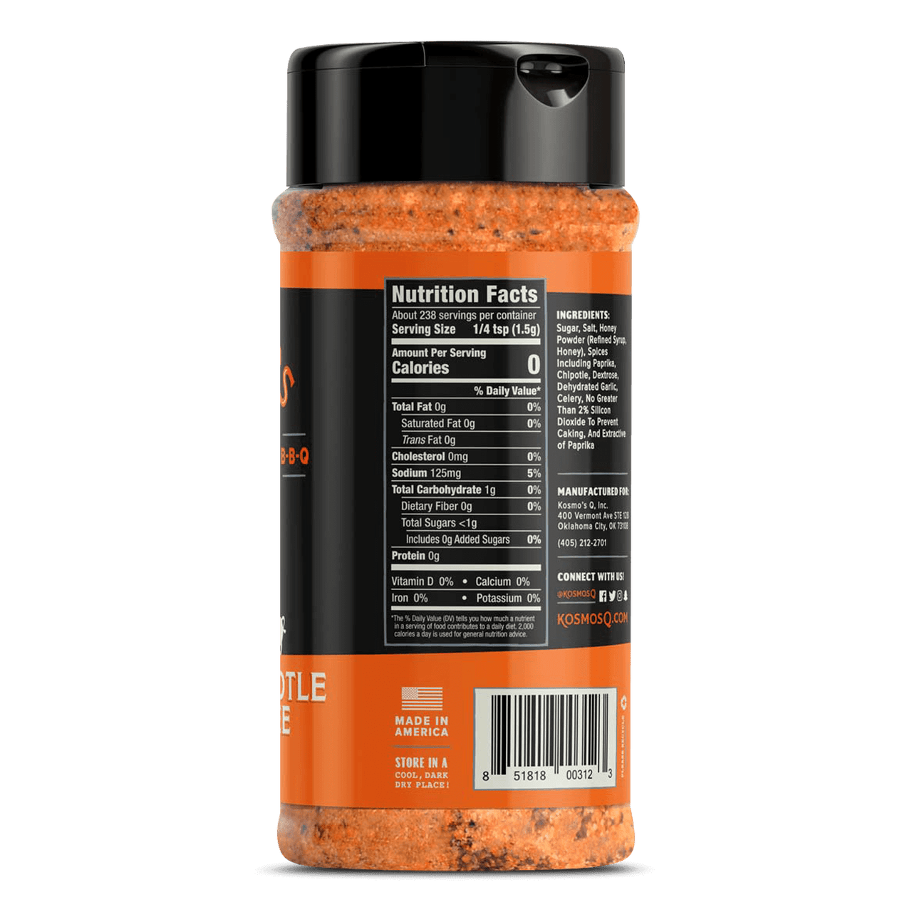 Kosmos Q Edibles > Seasoning > Rubs KOSMO'S Q Rub - Honey Chipotle Killer Bee