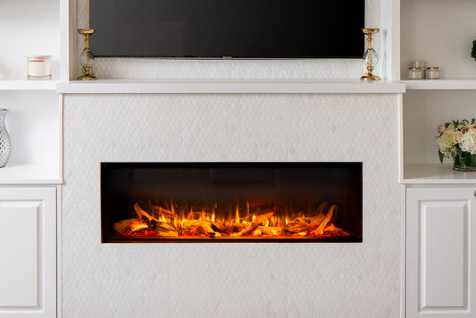 Valor LEX3 60" Electric Fireplace with Remote and Glass Media