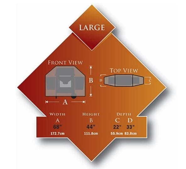 Montana Barbecue Accessories > Covers & Mats > Covers Montana 68" Adjustable Depth Vinyl Cover