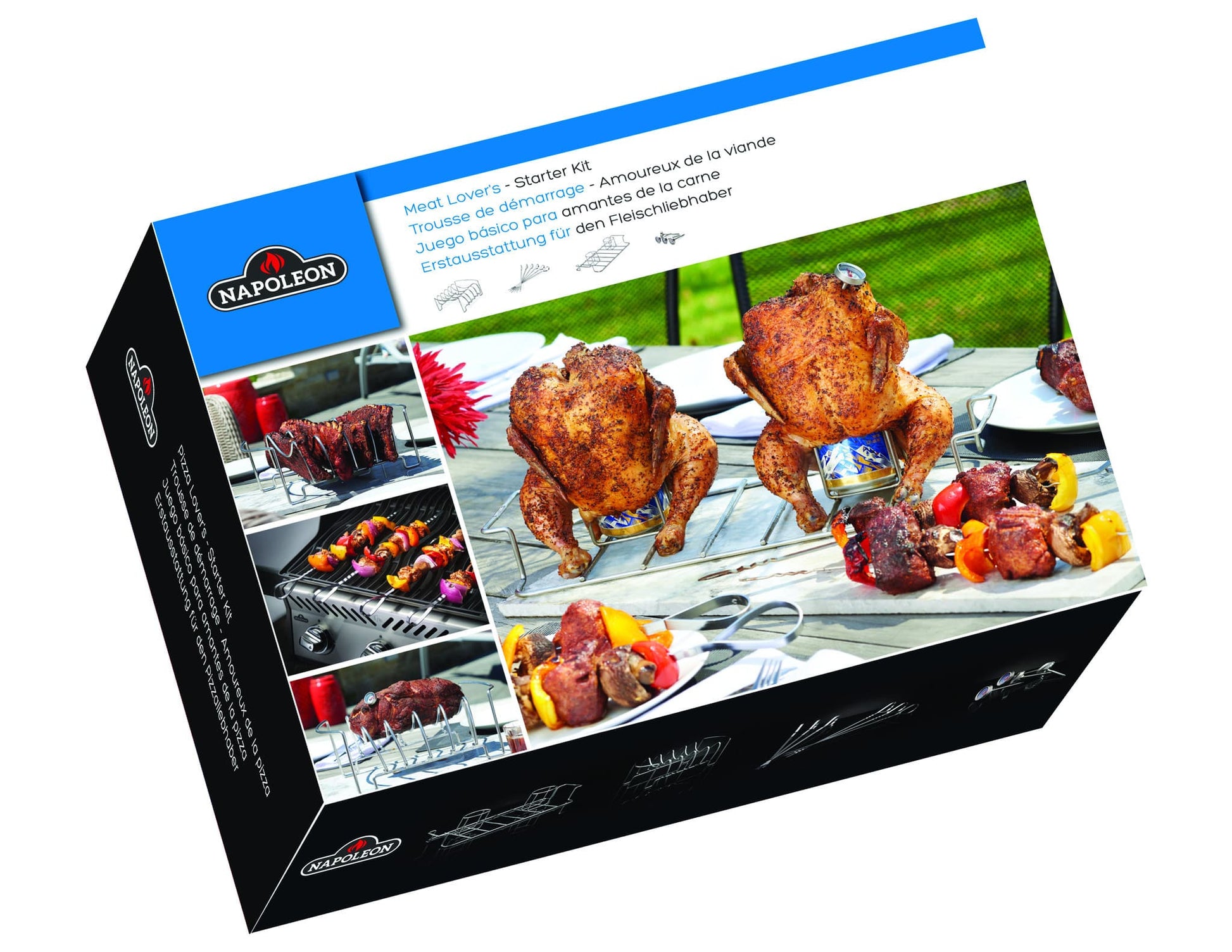 Napoleon Barbecue Accessories > Tools and Gadgets > Grill Toppers > Racks & Roasters Napoleon Meat Lover's Starter Kit