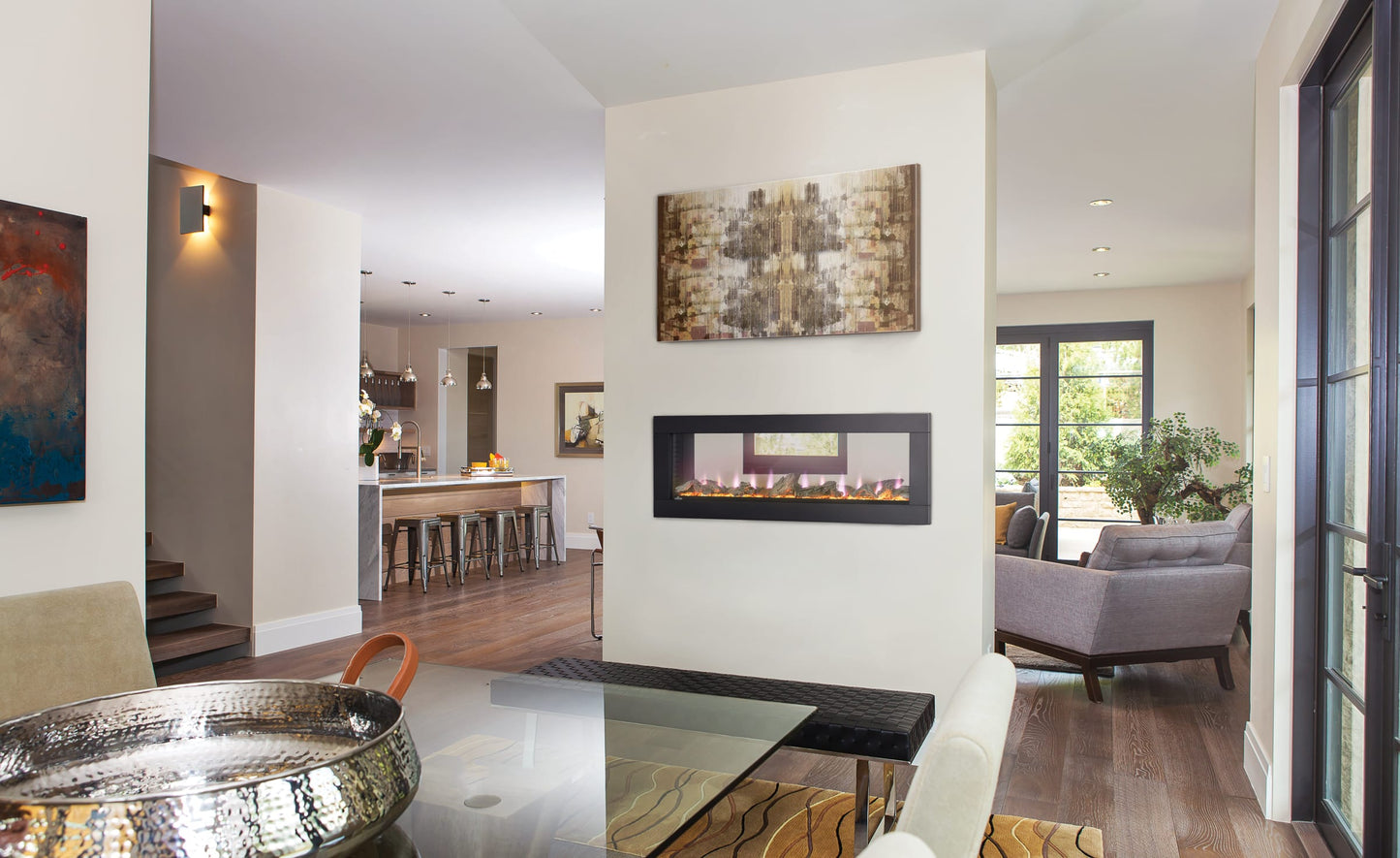 Napoleon Fireplaces > Electric Fireplaces > Linear Napoleon Clearion 50" Built-In See Thru Electric Fireplace