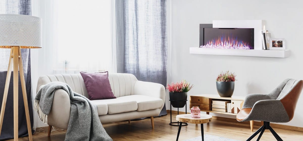 Napoleon Fireplaces > Electric Fireplaces > Linear Napoleon Stylus Cara Wall Mount Electric Fireplace