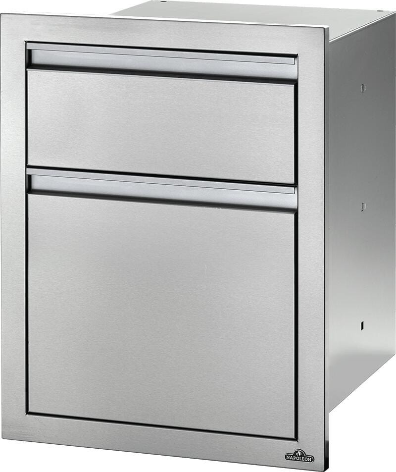 Napoleon Outdoor Cooking > Outdoor Kitchens > Built In > Storage Components > Cabinets 18" x 24" Double Drawer Large Napoleon Outdoor Kitchen Drawer Options