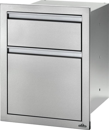 Napoleon Outdoor Cooking > Outdoor Kitchens > Built In > Storage Components > Cabinets 18" x 24" Double Drawer Napoleon Outdoor Kitchen Drawer Options