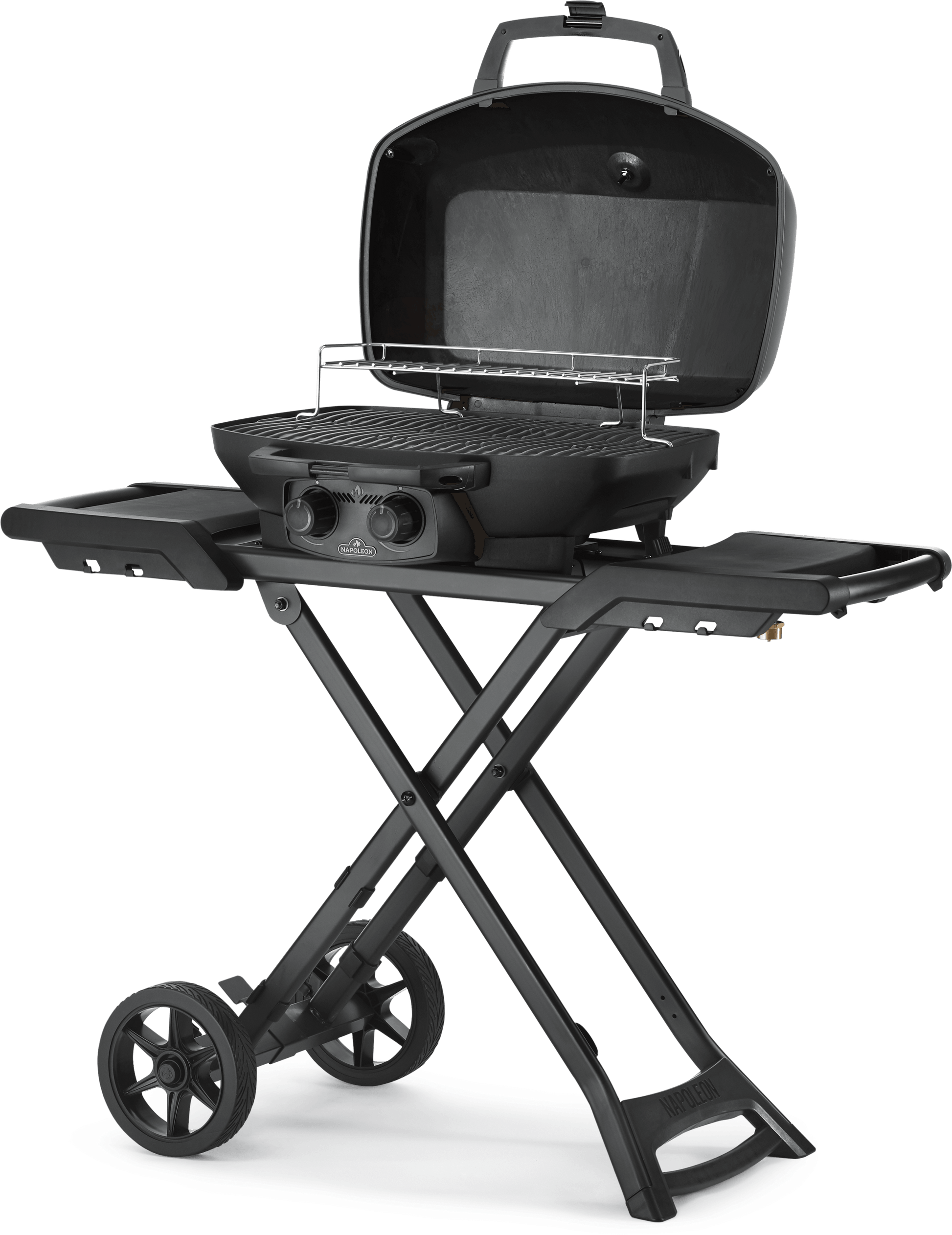 Napoleon Outdoor Cooking > Portable Grills Napoleon Phantom TravelQ PRO285X Portable Gas Grill with Scissor Cart