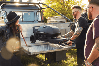 Napoleon Outdoor Cooking > Portable Grills Napoleon Phantom TravelQ PRO285X Portable Gas Grill with Scissor Cart