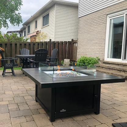 Napoleon Outdoor Living > Firepits > Firepit Accessories Napoleon PATIOFLAME® 28.5" x 28.5" Square Glass Wind Guard
