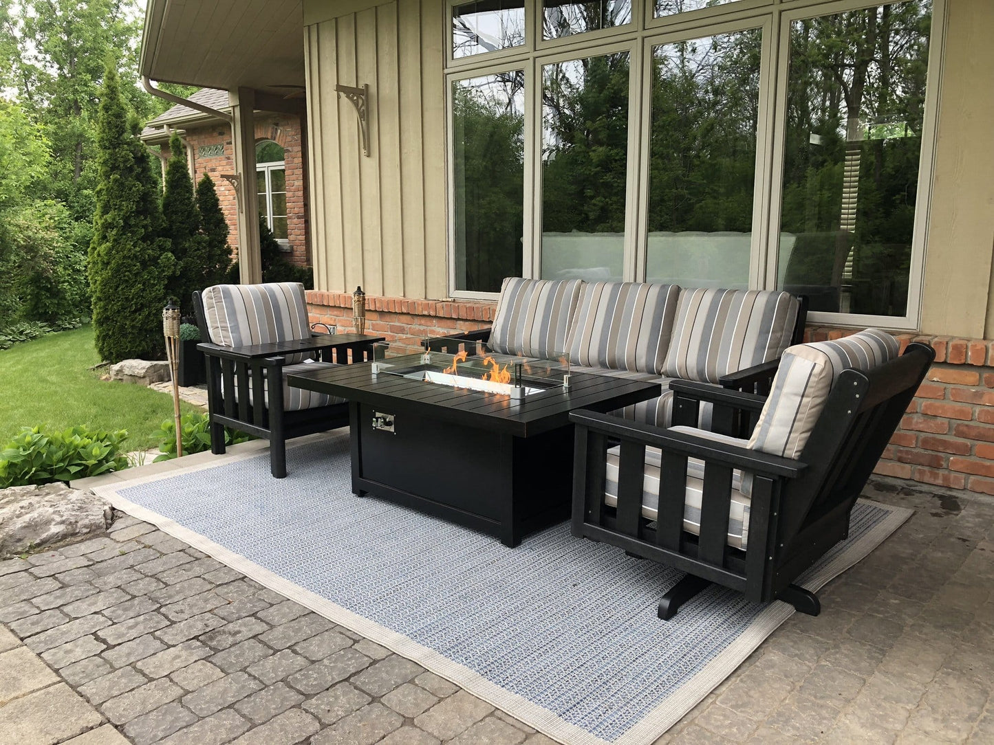 Napoleon Outdoor Living > Firepits > Firepit Accessories Napoleon PATIOFLAME 36" x 14.5" Rectangular Glass Wind Guard