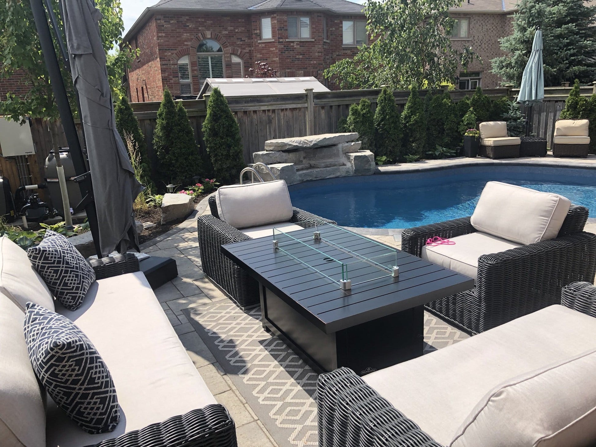 Napoleon Outdoor Living > Firepits > Firepit Accessories Napoleon PATIOFLAME 36" x 14.5" Rectangular Glass Wind Guard