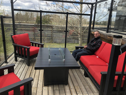 Napoleon Outdoor Living > Firepits > Firepit Accessories Napoleon PATIOFLAME 36" x 14.5" Rectangular Glass Wind Guard