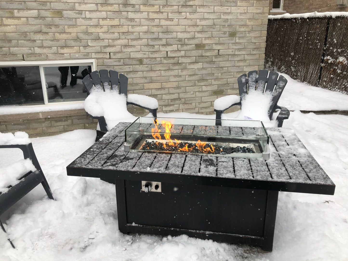 Napoleon Outdoor Living > Firepits > Firepit Accessories Napoleon PATIOFLAME 36" x 14.5" Rectangular Glass Wind Guard