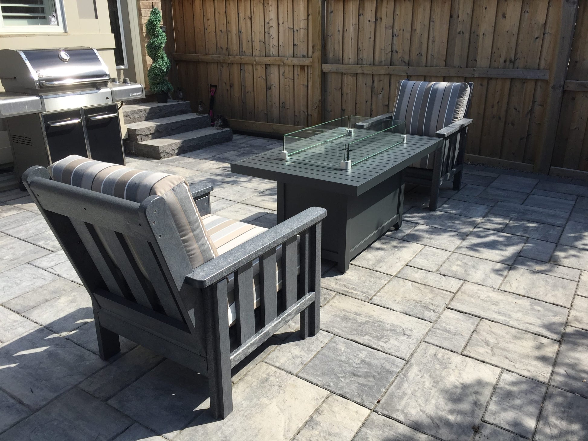 Napoleon Outdoor Living > Firepits > Firepit Accessories Napoleon PATIOFLAME 36" x 14.5" Rectangular Glass Wind Guard