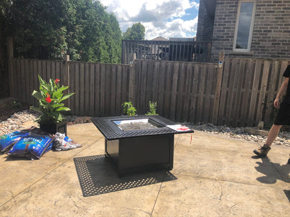 Napoleon Outdoor Living > Firepits > Gas Firepits Napoleon Square Kensington Fire Table