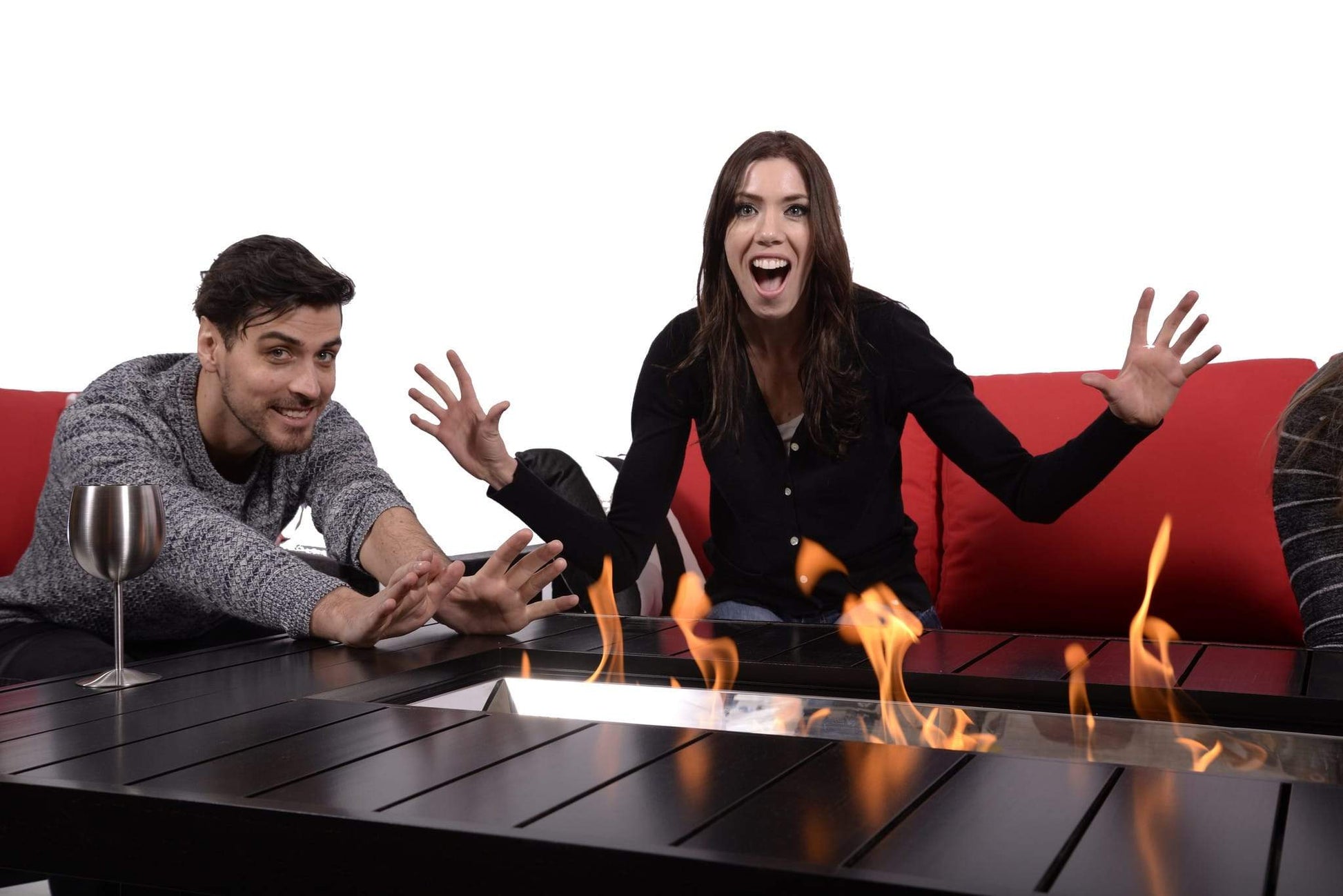 Napoleon Outdoor Living > Firepits > Gas Firepits Napoleon St Tropez 56" x 36" Rectangular Patioflame Fire Table