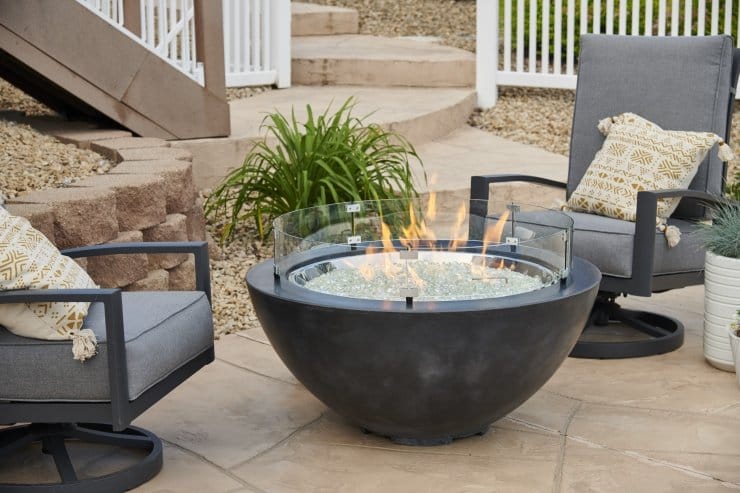 Outdoor GreatRoom Company Outdoor Living > Firepits > Gas Firepits > Firepit Accessories Outdoor GreatRoom 30" Round Wind Guard