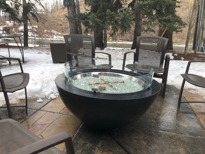 Outdoor GreatRoom Company Outdoor Living > Firepits > Gas Firepits > Firepit Accessories Outdoor GreatRoom 30" Round Wind Guard