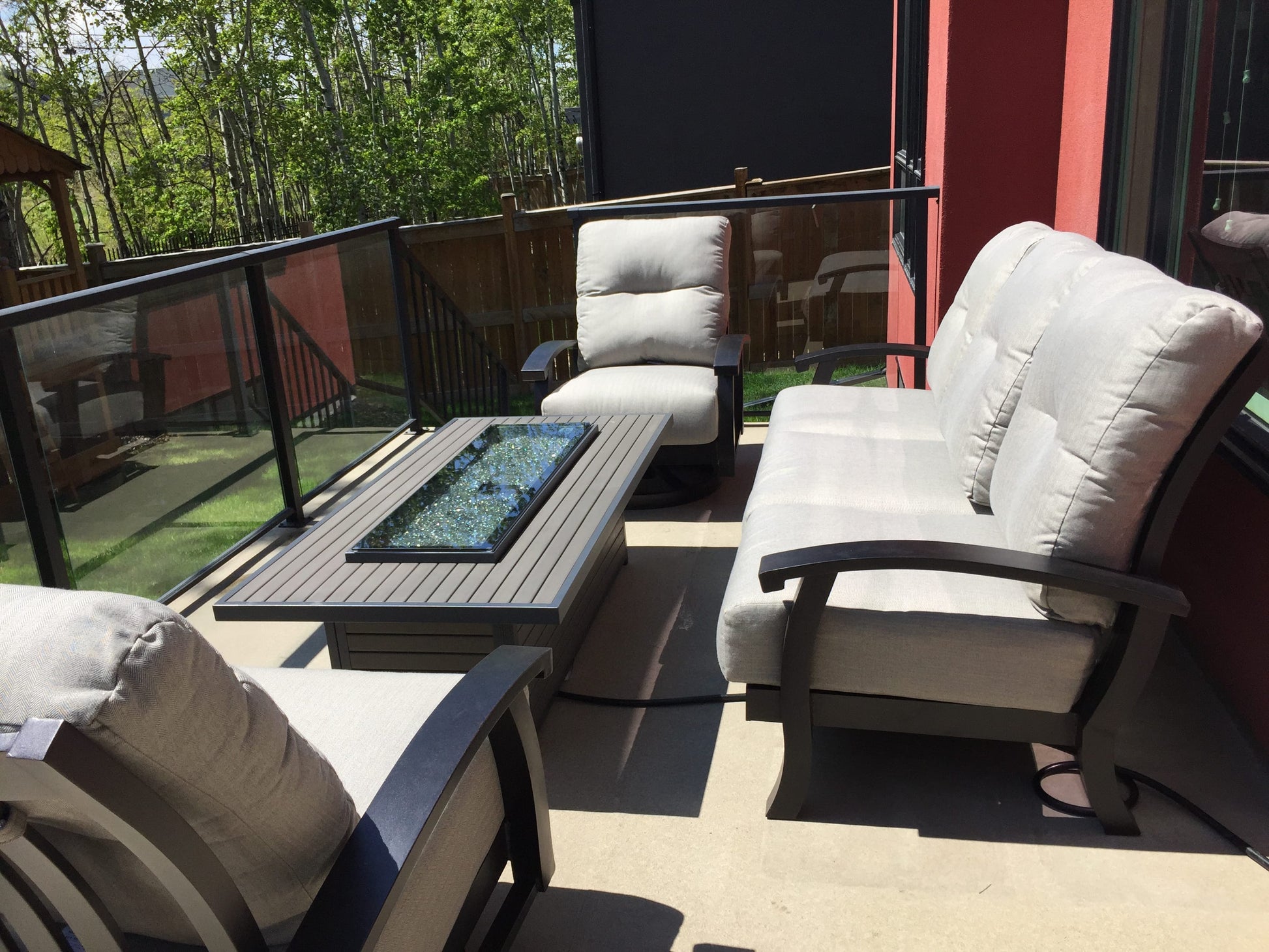 Outdoor GreatRoom Company Outdoor Living > Firepits > Gas Firepits Outdoor GreatRoom Brooks Extra Long 61" x 32"  Fire Table