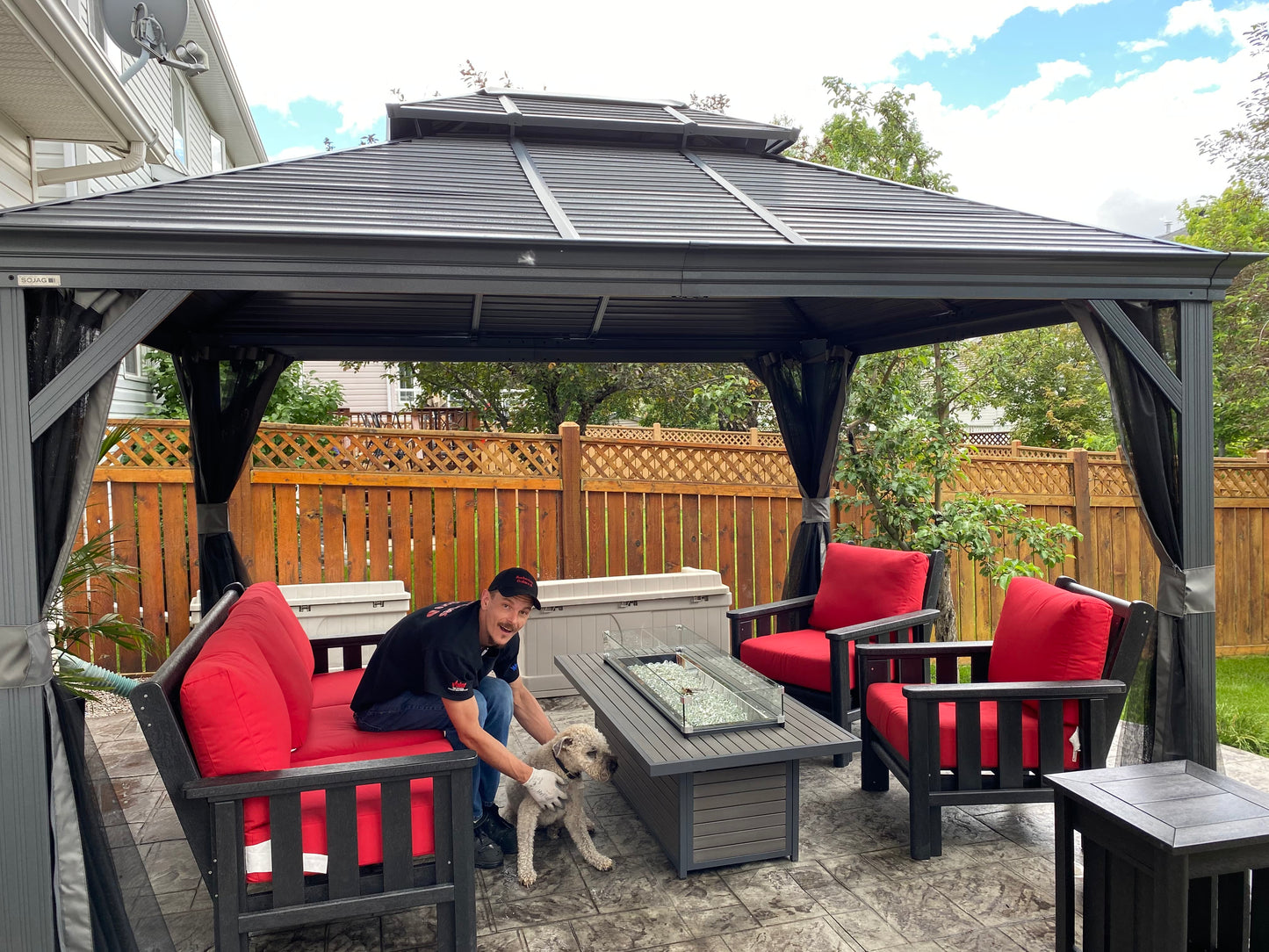 Outdoor GreatRoom Company Outdoor Living > Firepits > Gas Firepits Outdoor GreatRoom Brooks Extra Long 61" x 32"  Fire Table