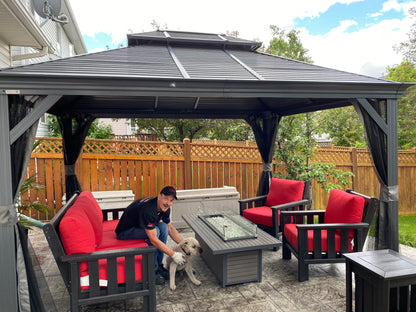 Outdoor GreatRoom Company Outdoor Living > Firepits > Gas Firepits Outdoor GreatRoom Brooks Extra Long 61" x 32"  Fire Table