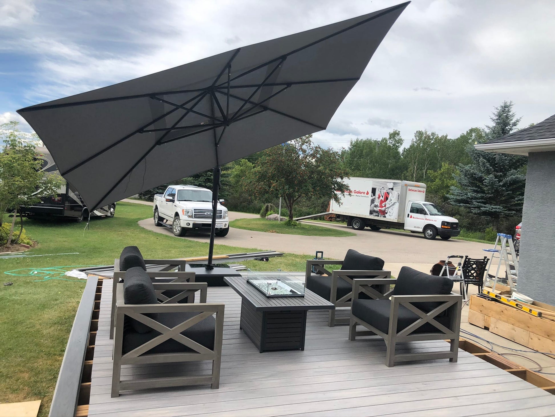 Outdoor GreatRoom Company Outdoor Living > Firepits > Gas Firepits Outdoor GreatRoom Brooks Rectangular 50" x 31" Fire Table